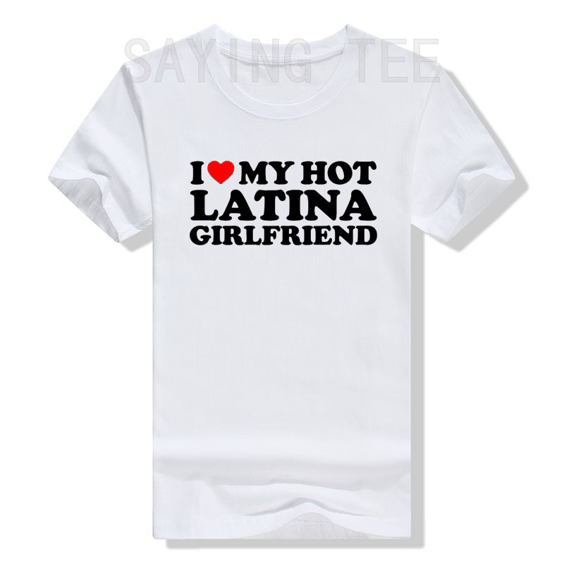 Ich liebe meine heiße Latina-Freundin, ich liebe meine heiße Latina-GF-T-Shirt, passendes Paar-Valentinstag-T-Shirt, kurzärmelige Blusen, Geschenke – Detail 8
