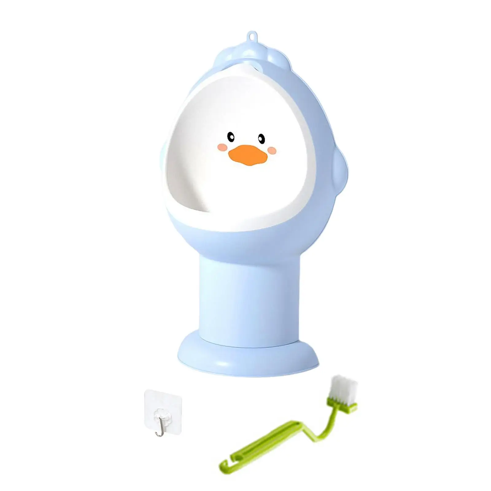 Wall Mounted Children Stand Vertical Urinal with Cleaning Brush Portable Urinals Toilet Training Standing Potty