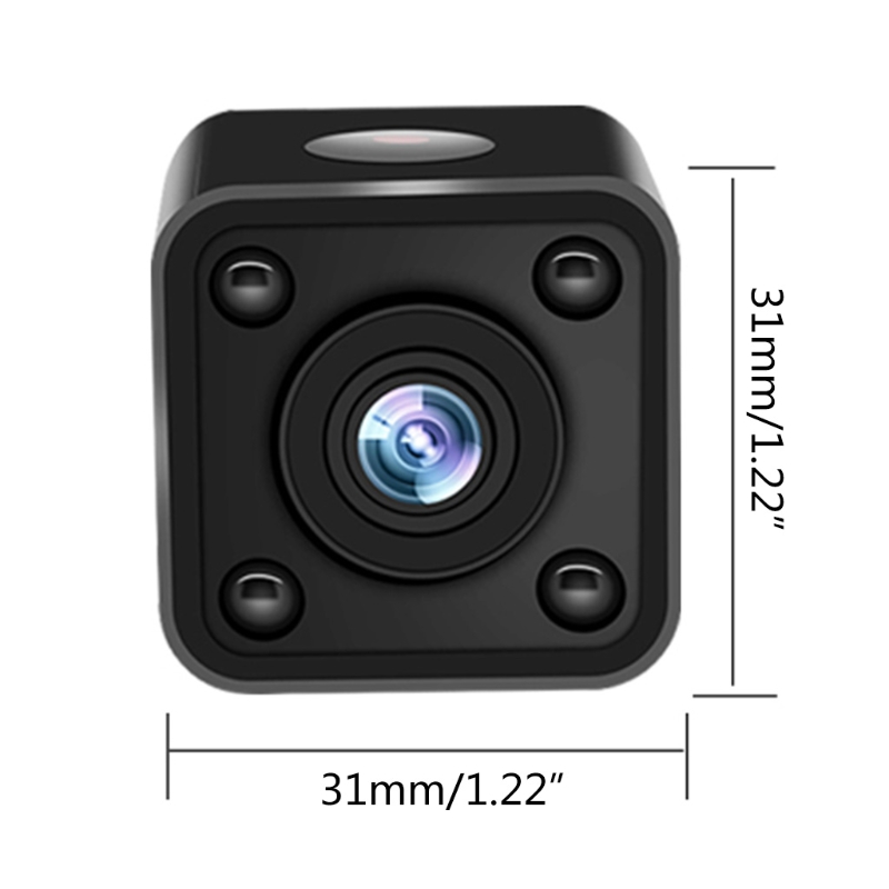 Mini Caméra WiFi 4K/1080p - Surveillance Nocturne, Détection De Mouvement, Compatible Smartphone