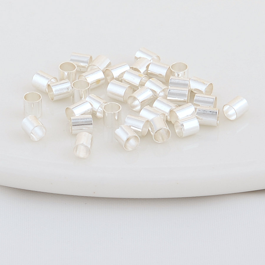 200 Stück Gold Farbe Rohr Crimp Ende Perlen Clip Falt stopper Stopper Spacer Perle für DIY Schmuck Herstellung liefert Crimp & End Perlen – Detail 18