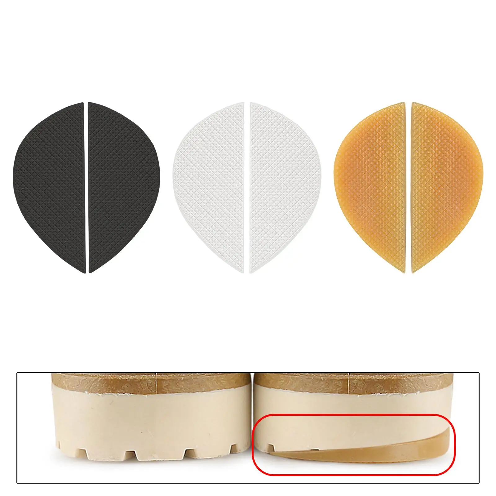 Heel Plates Anti Skid Shoe Pads 7mm Thickness Shoe Grips Shoe Sole for Shoes Heels DIY Sports Boots Leather Shoes Sneakers