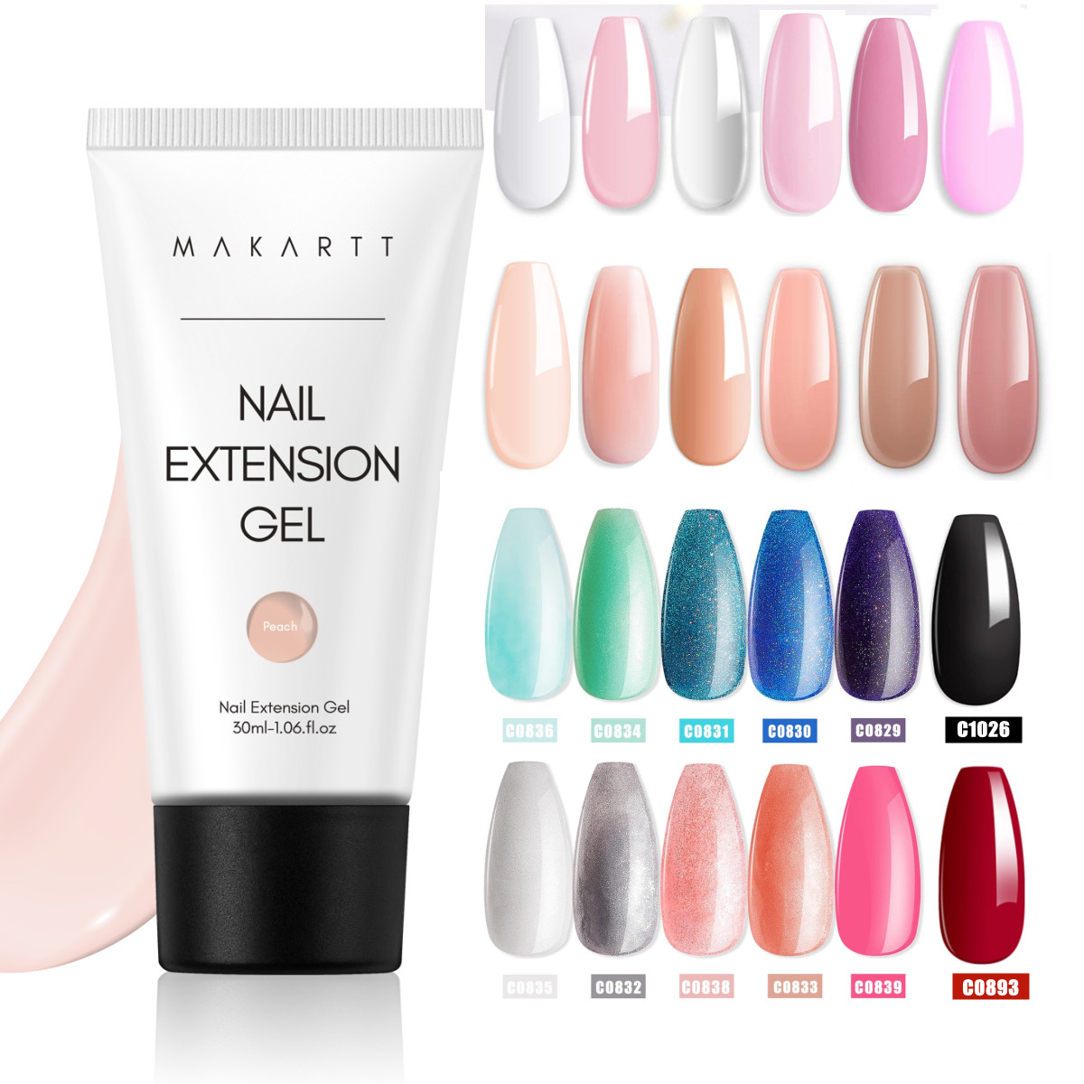 Best of Makartt Poly Nail Extension Gel 30ML / 50ML Pink Clear White Blue Nail Gel Trendy Nail Art Design French Manicure For Starters Reviews & Tips