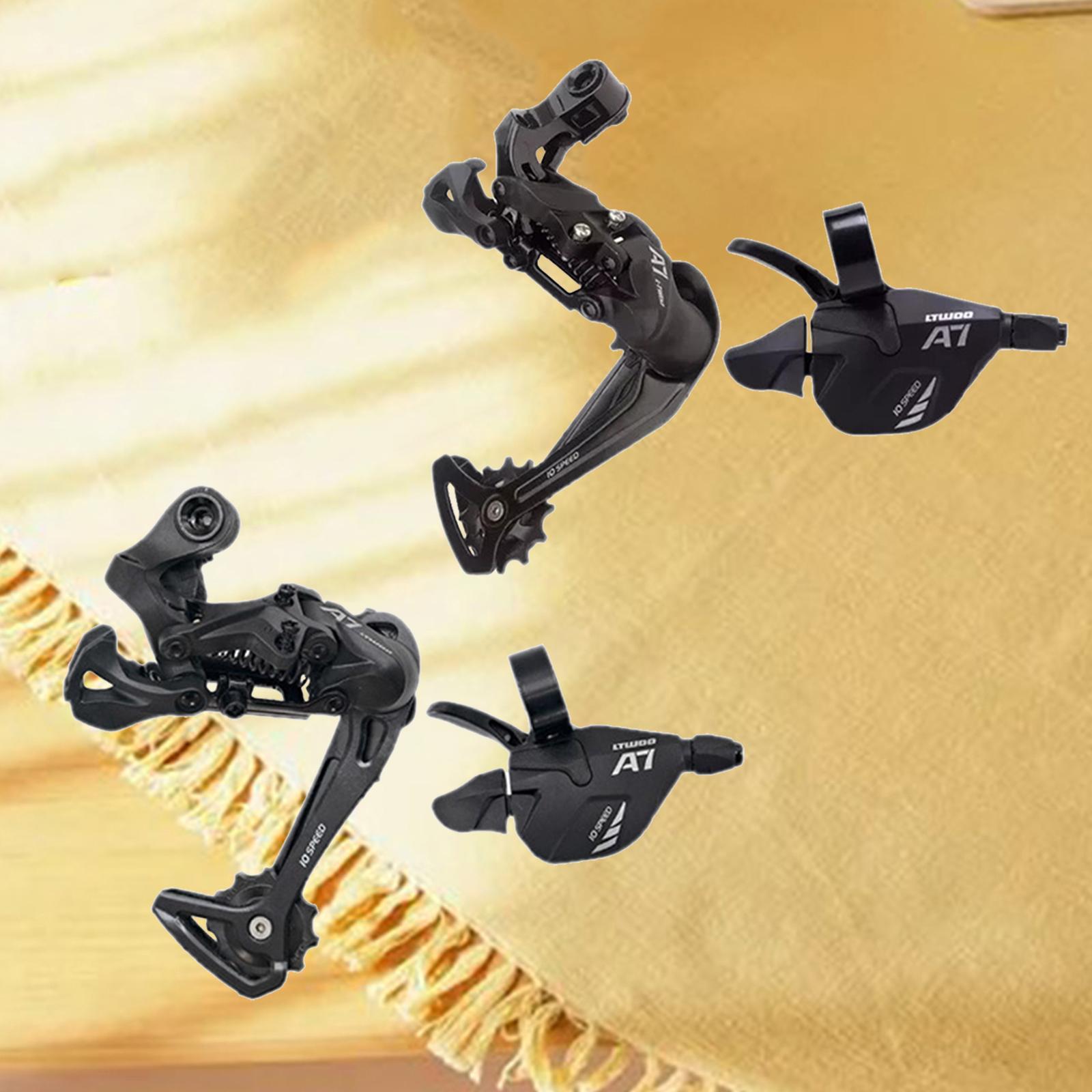 Alloy Rear Derailleur Road Bicycle 10  Lever Bikes Repair Right Handed  Lever Low Friction Derailleurs for 42/46/50T Freewheels