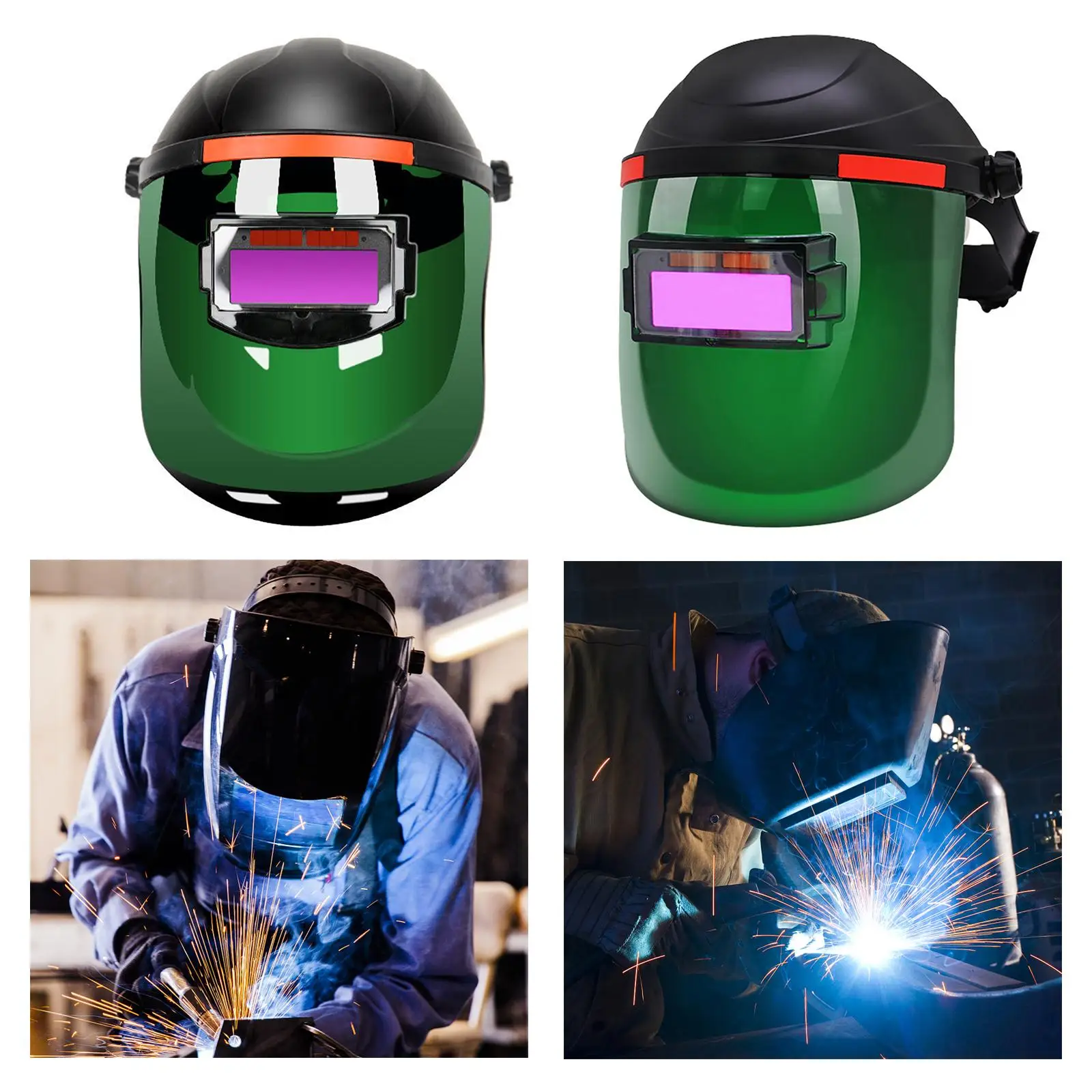 Solar Powered Auto Darkening Welding Helmet Safety Protective Eye Shield Welding Mask Helmet for TIG Mig ARC Range 9-13