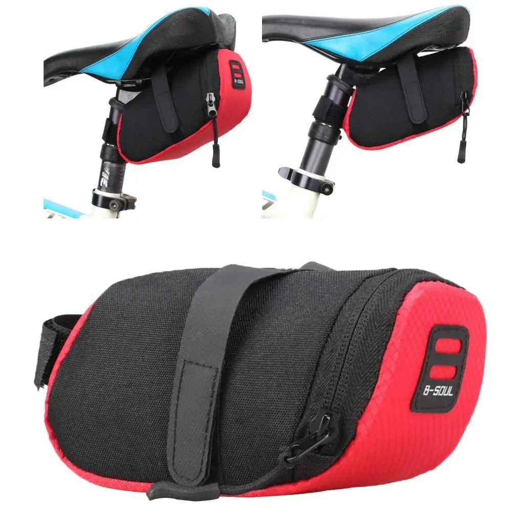 Wedge Bicycle Cycle Saddle Bag W/ Strap Attachment MTB Road Bike under 