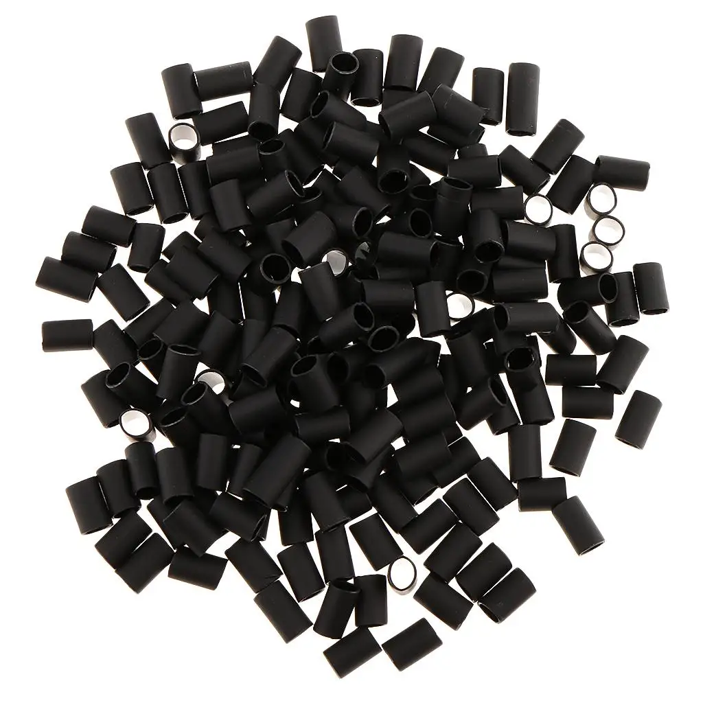 Lot 200 Micro ShrinkableTubes Glue  Links for Hair Extensions Supplies
