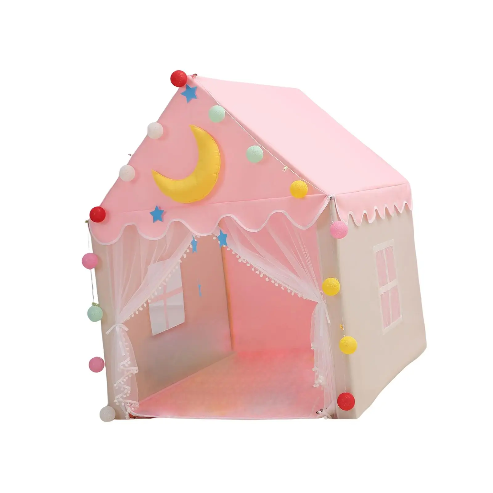 Playhouse Tent Toy Camping Play Tent Playroom Indoor Outdoor Playhouse Tent for Girls Kids Toddlers Boys Holiday Gift