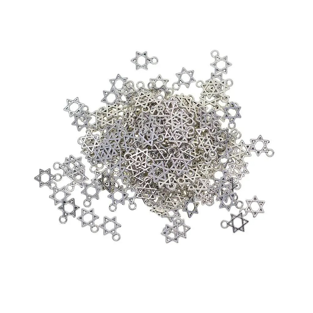 200 Pieces Hollow Hexagon Model Pendants Charm Pendants for crafts