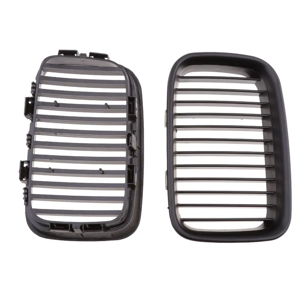 Pair Front Bumper  Matte  Grille Grills For  E392-1996