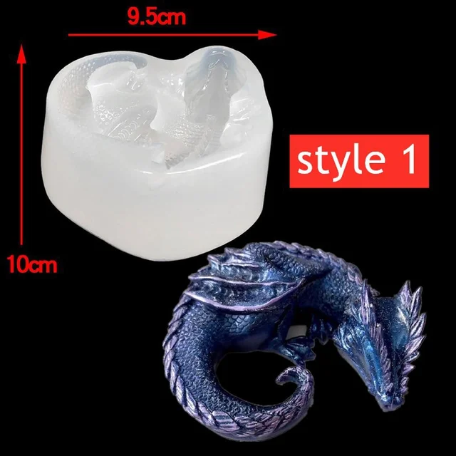 3 Styles Mirror Sleepy Dragon Dinosaur Sea Dragon Egg Silicone