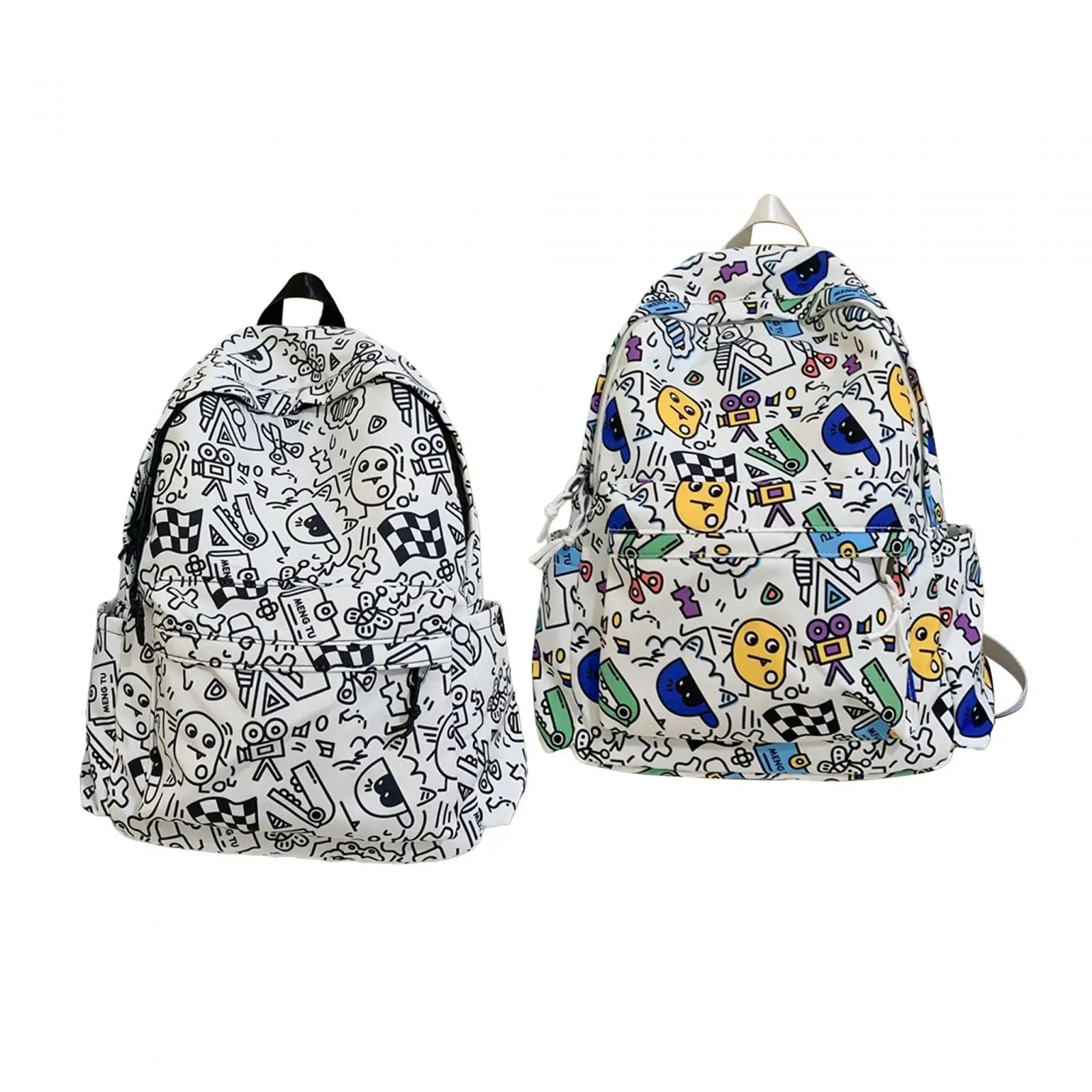 School Bags Suitcase Knapsack Front Pocket Backpack for Men Boys College