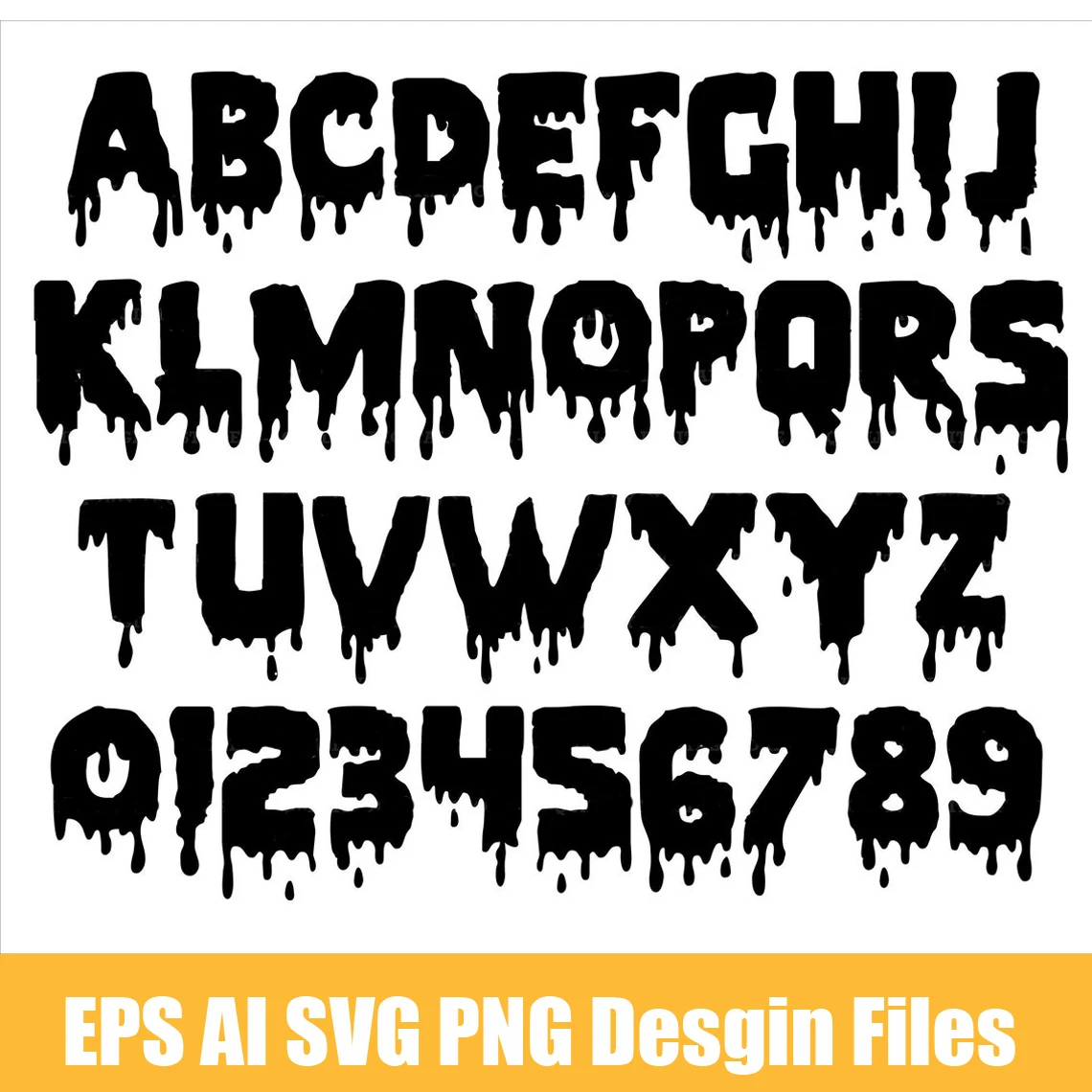 Dripping Alphabet Font SVG EPS AI PNG Files for Cricut and Silhouette, Dripping Letters,  T-shirt Print central machinery band saw