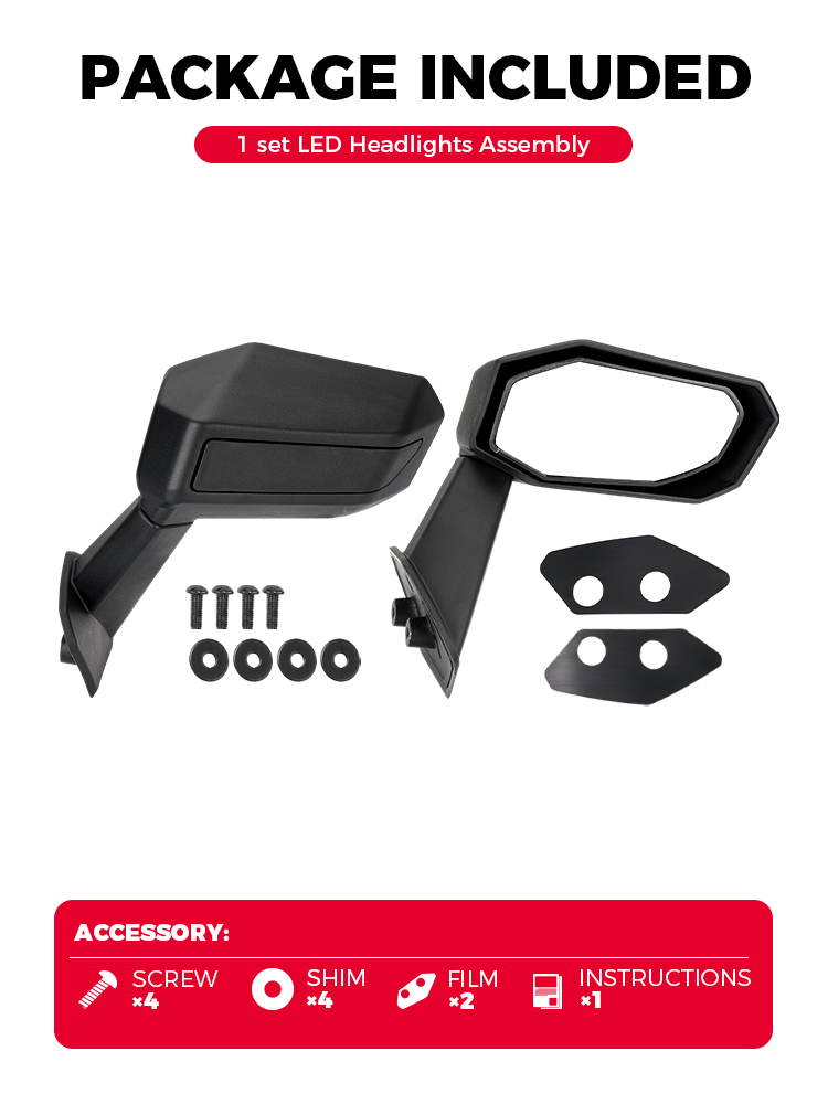 Für Can-Am Maverick X3 715004236 Seitentür-Rückspiegel X3 Max 900 HO R RR Turbo 4x4 715004236 2017-2025 UTV-Zubehör – Detail 10