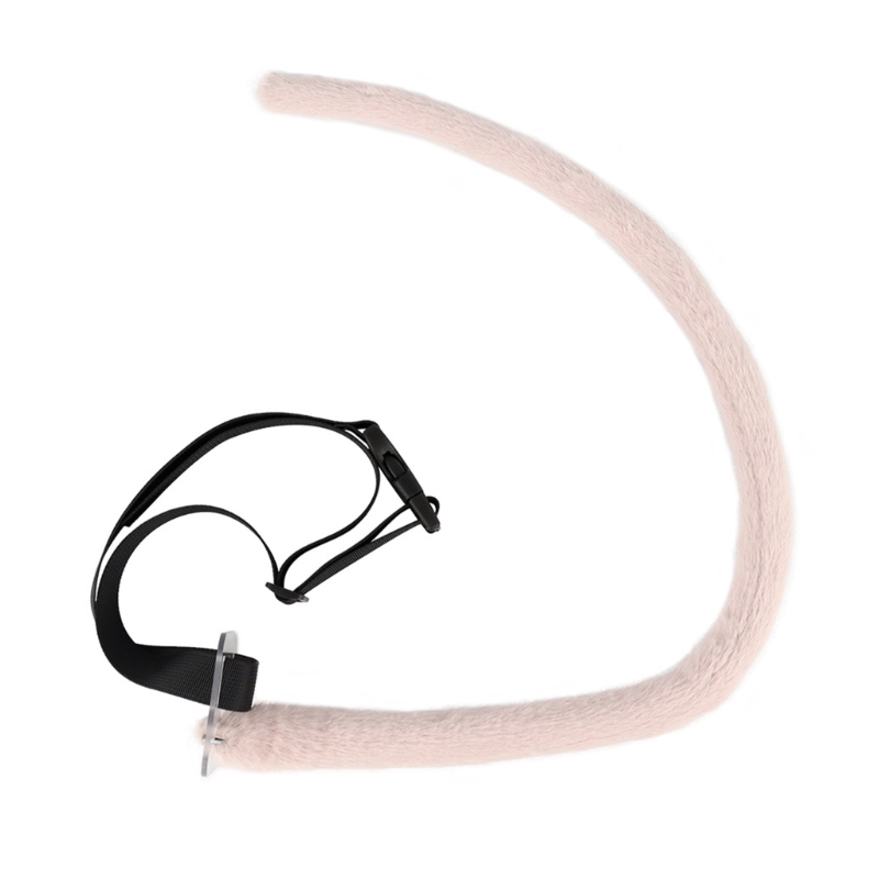 2 Stück Maus Katze Wolf Schwanz Ohren Stirnband Set Halloween Weihnachten Phantasie-Party Kostüm Spielzeug Geschenk für Frau Männer Cosplay – Detail 6