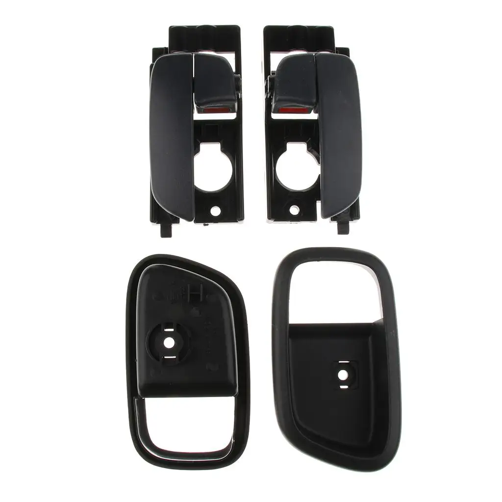 Pair Black Front Door Handles Set For 2007-11 Accent