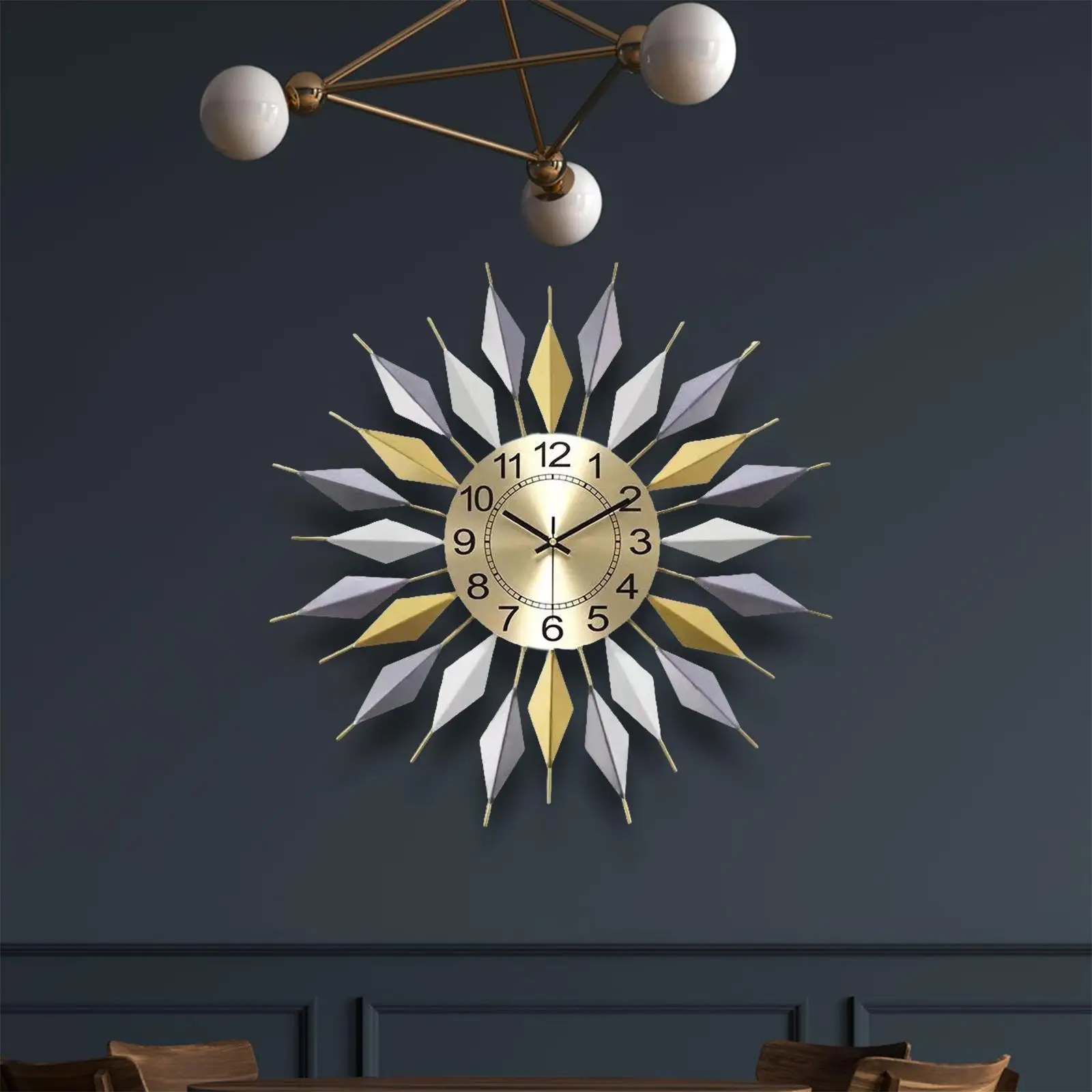 Large Wall Clock Decorative Clocks Circular Hanging Clocks for Dining Room Decor