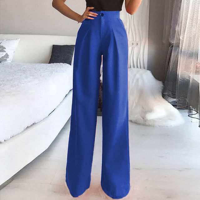 Wide Leg Pants For Women Trousers Solid Casual High Waisted Wide Leg  Palazzo Trousers Women's Pants Sweat Pants For Womens