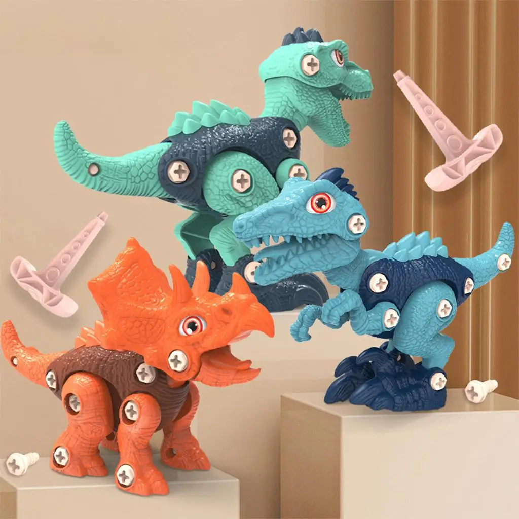 Take Apart Dinosaur Toys Kids DIY Splicing Dinosaur Toys Kit w/ Screwdriver