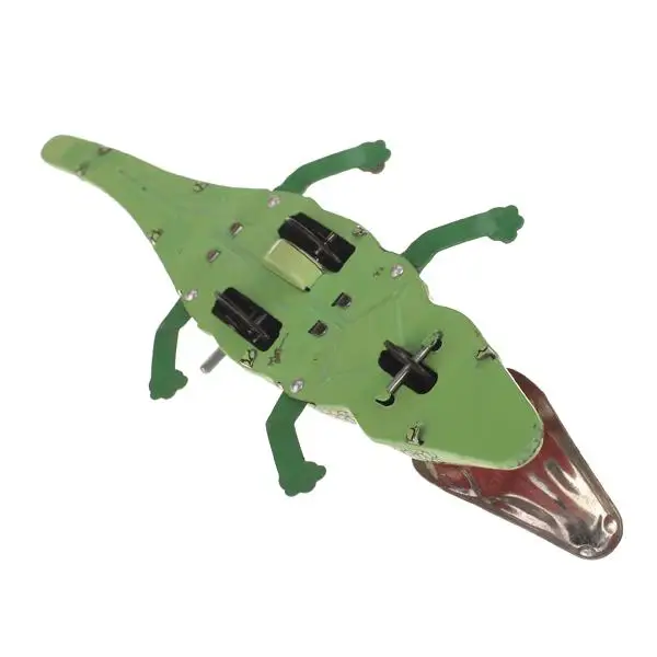 Light Green/White Alligator Munching and Moving Wind-up Kids Toy 