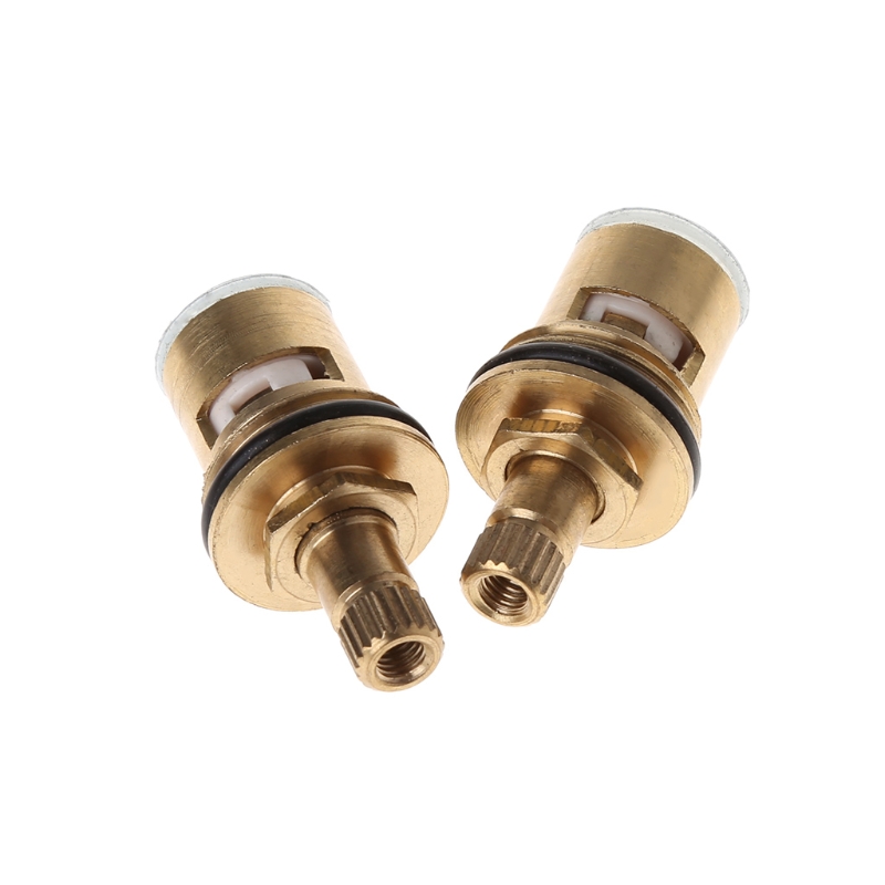 Description Picture 5 of item1/2" Replacement Brass Ceramic Disc Tap for Valve Quarter Turn Cartridges Gland Insert 20 Teeth Bathroom Faucet Accessory