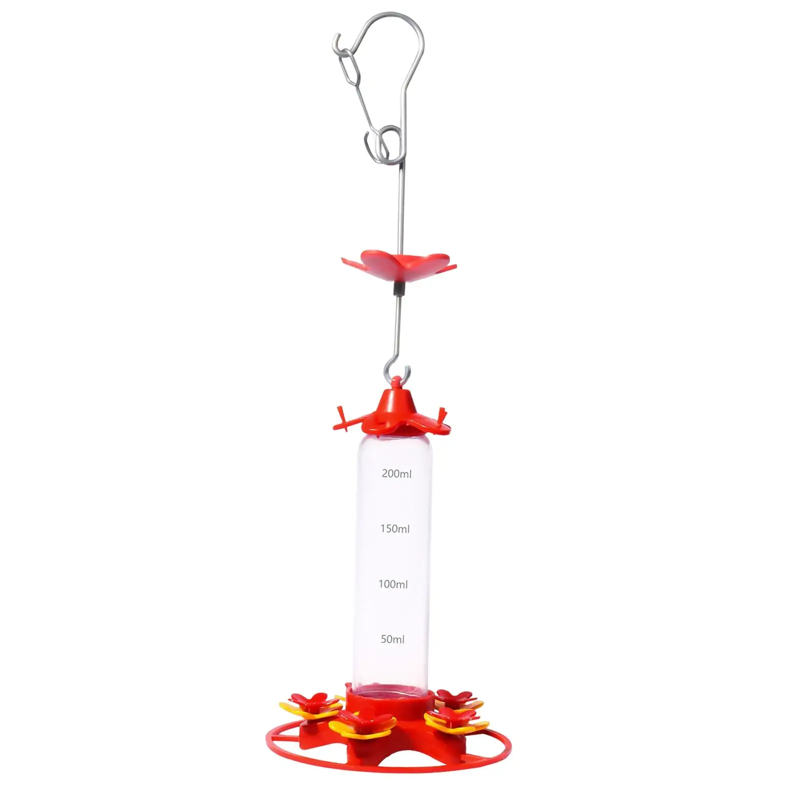 Hummingbird Feeder, Hanging Water Feeder with Hook, 10 Ounces Easy to Clean,