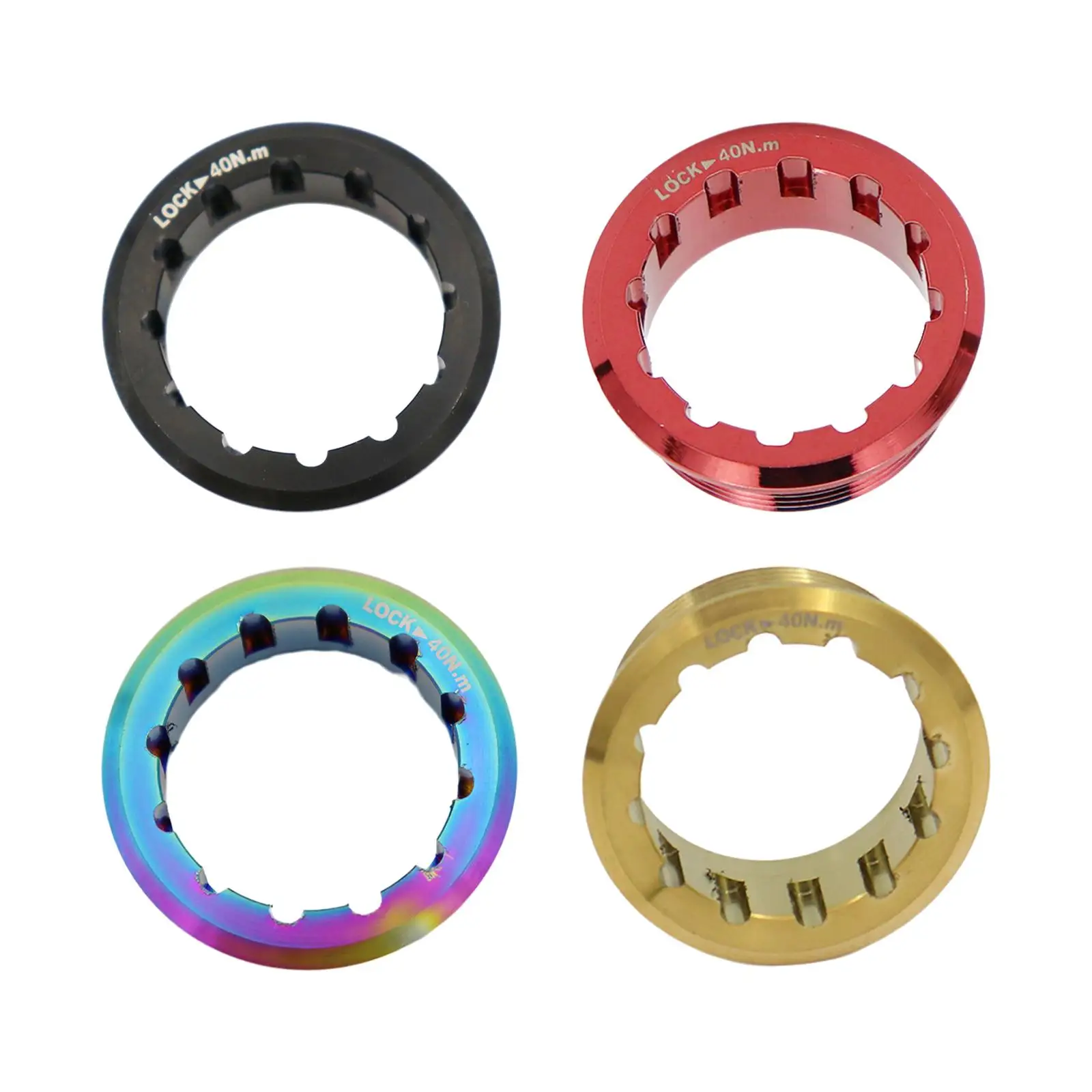 Flywheel Ring Covers Waterproof Titanium Alloy Bike Cassette Lock Rings