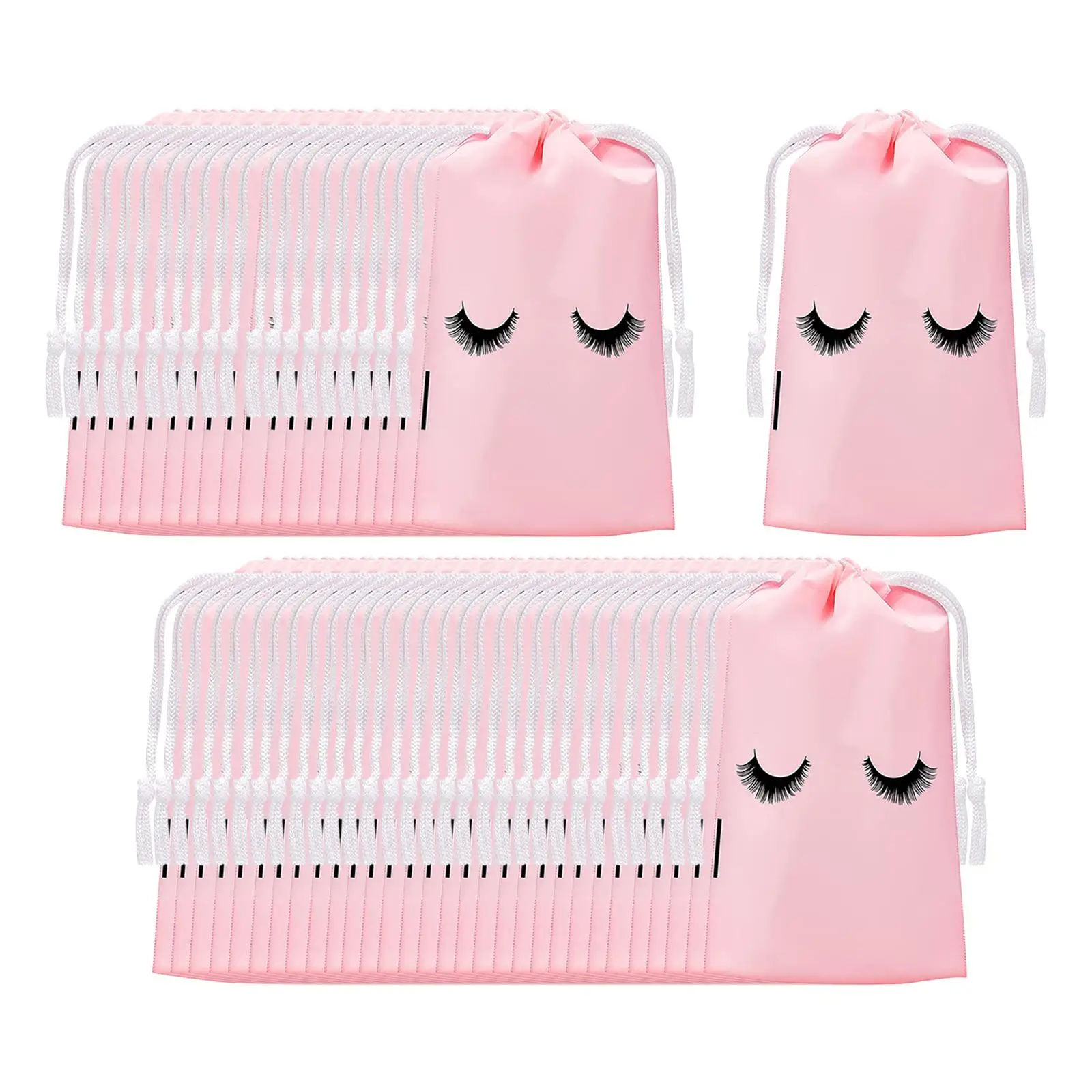 50Pcs Travel Toiletry Makeup Pouch Portable for Women Girls with Drawstring Waterproof Toiletry Bag Cosmetic Pouch Cosmetic Bag