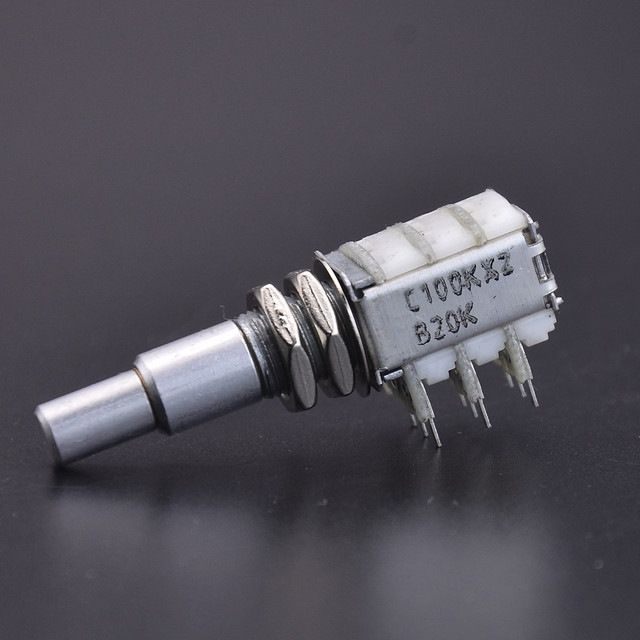 Professional 1 Piece Guitar Bass Dual Pot Stacked Concentric Potentiometer  with Center Detent Musical Accessories in Stock Good