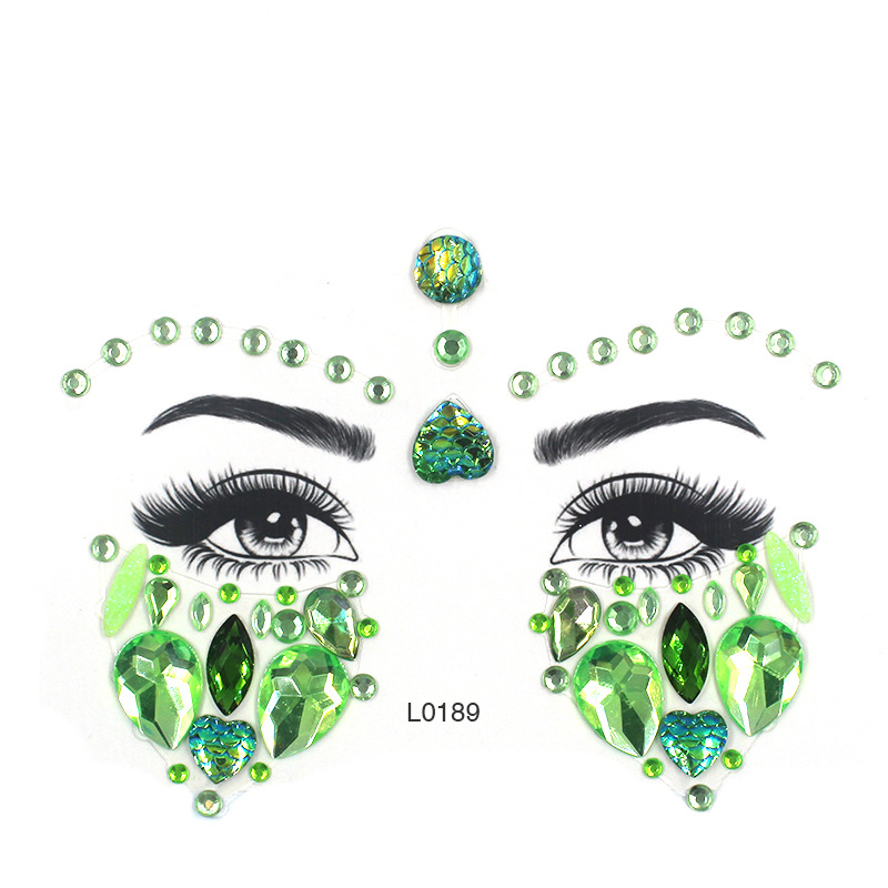 Best of 3D Sexy Face Tattoo Crystal Stickers Temporary Tattoos Glitter Fake Tattoo Rhinestones Masquerade Women Party Face Jewels Tattoo Reviews & Tips - Image 5