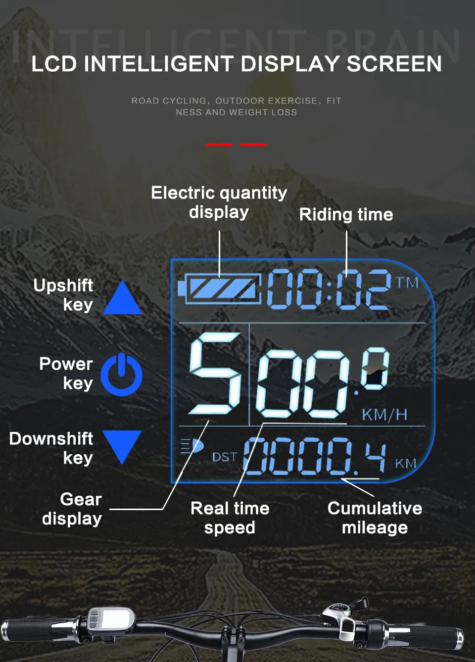 Title 10, Elektrofahrrad mit dickem Reifen, Mountainbike,...