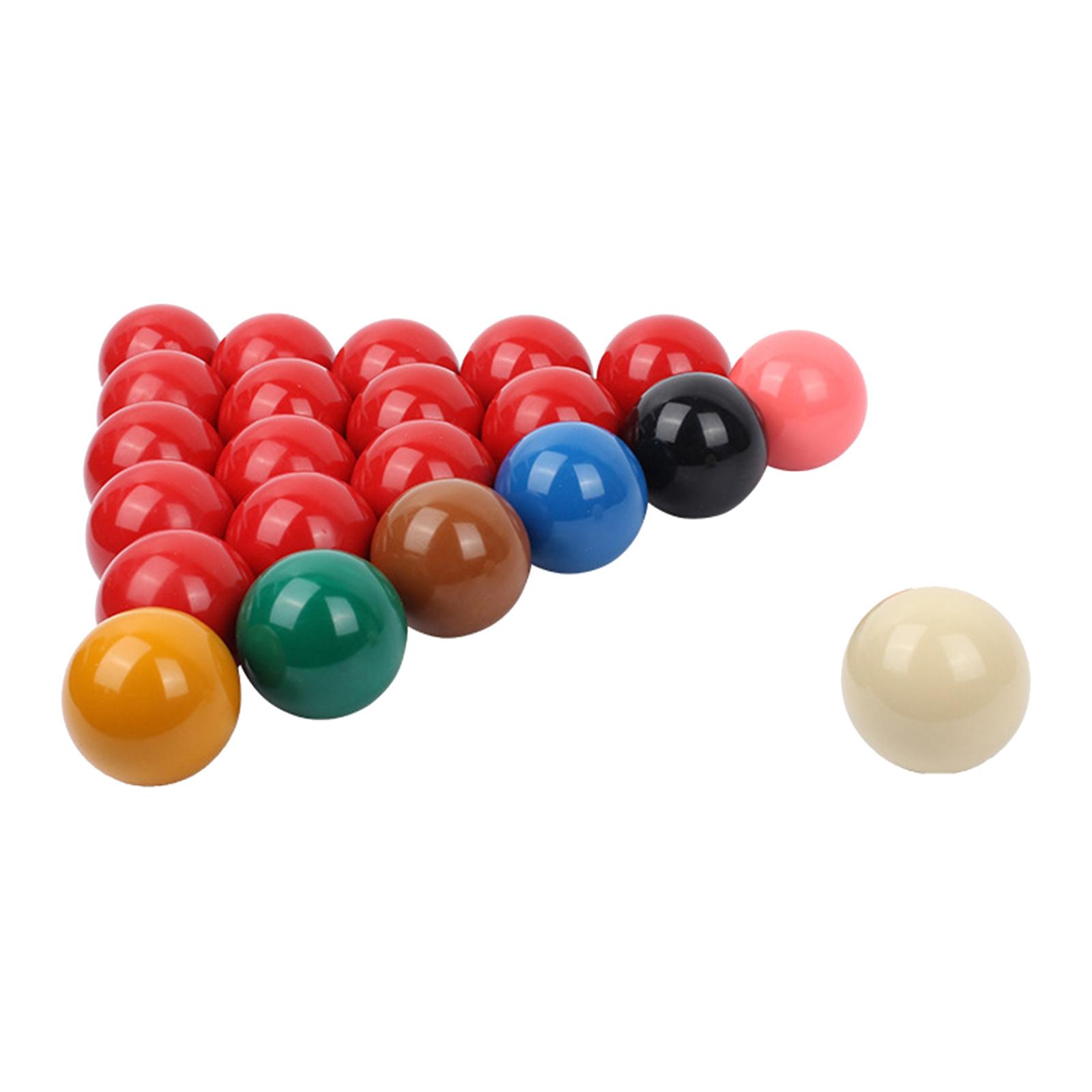 22x Snooker Ball Set Colorful Pool Cue Balls Resin Snooker Training Balls