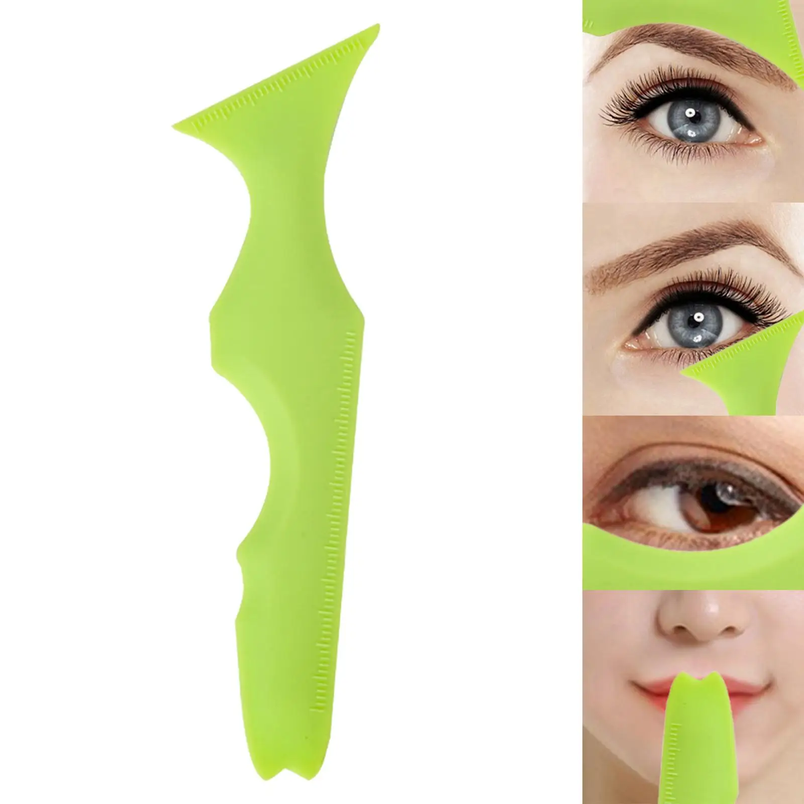 Silicone Eyeliner Stencil Eyeliner Aid Tool Eyebrow Pencil Stencil Reusable