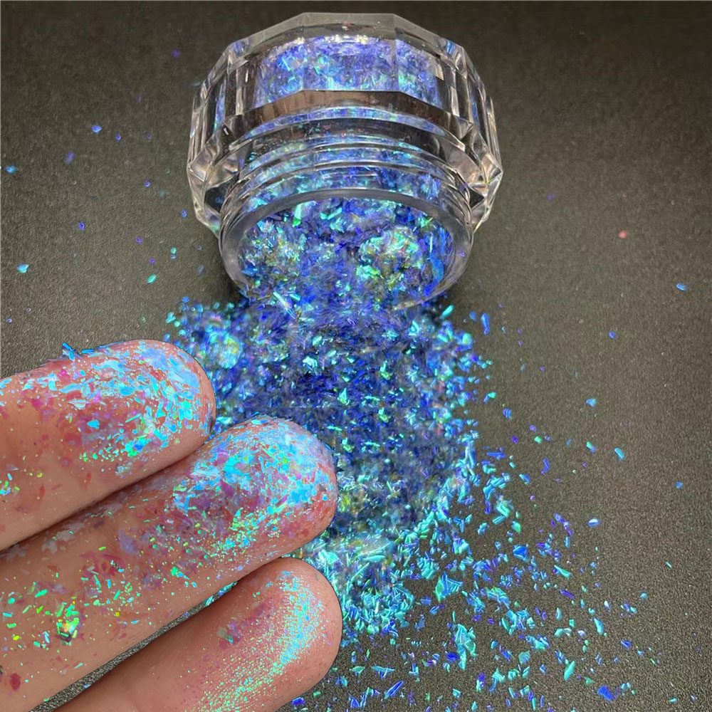 Best of 1 Jar Unicorn Chameleon Aurora Nail Glitter Powder Magic Mirror Nail Pigment Multichrome Color Shift Mermaid Nail Aurora Pigment Reviews & Tips - Image 6