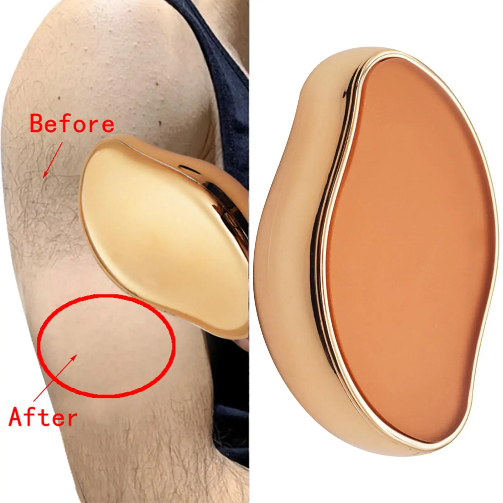 Physical Hair Removal Epilator Leg Arm Glass Safe Face Depilation Tool Women