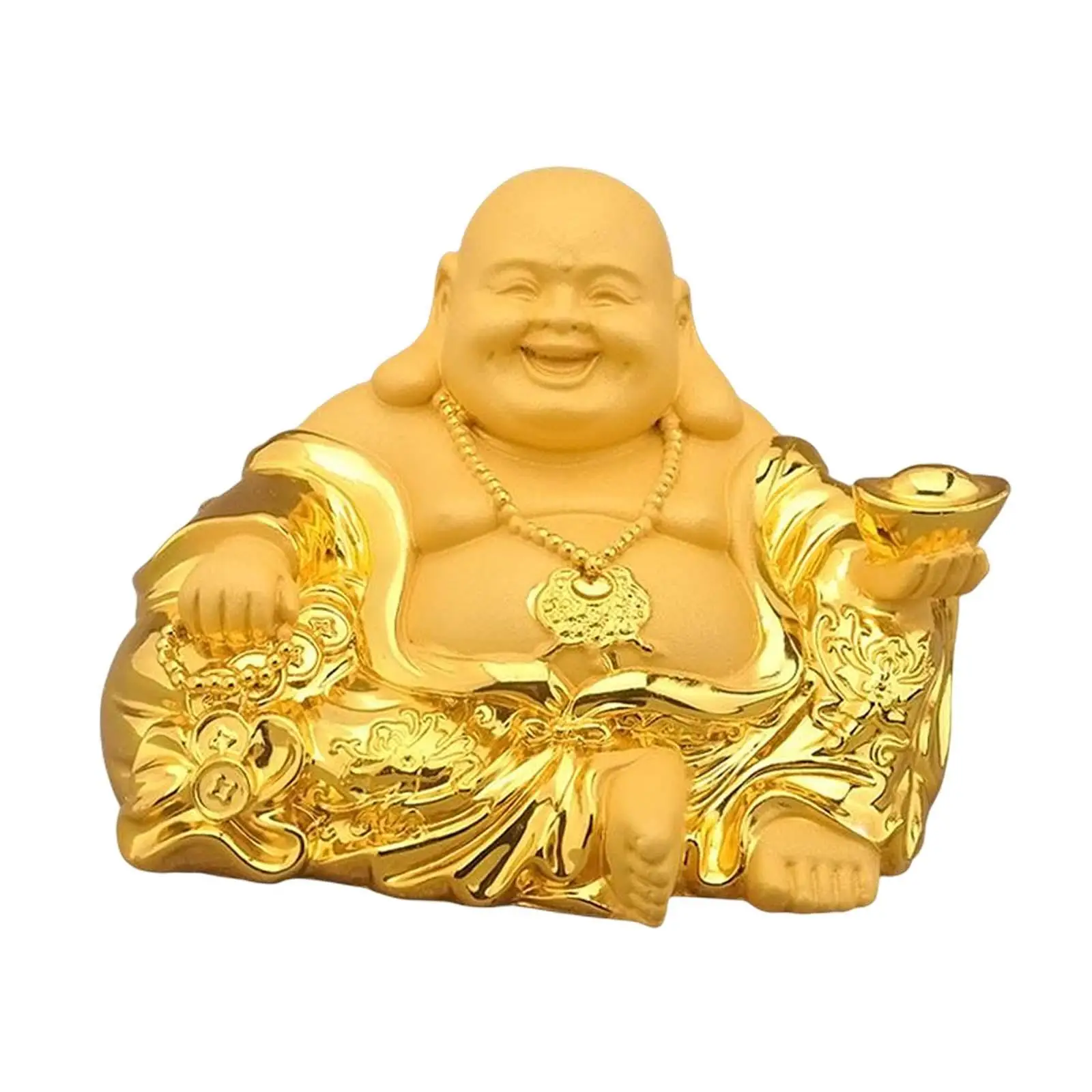 Chinese Style Maitreya Buddha Statues Sculpture Collection Laughing Buddha Ornament Figurine for Table Car Dashboard Shelf Home