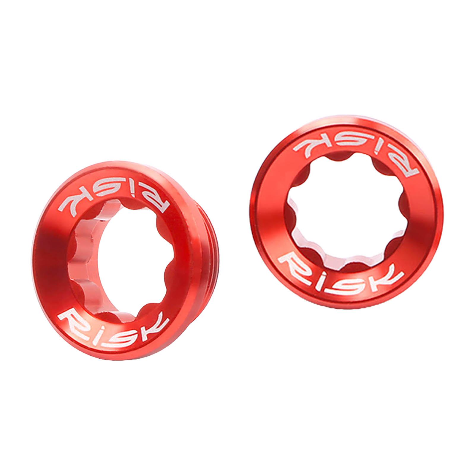 2 Pieces Precision Crank Cover Screws BB Bolts Threads CNC Arm Fixing Bolt Parts for Crank Arm Fixing Road Bike MTB Sprocket BMX