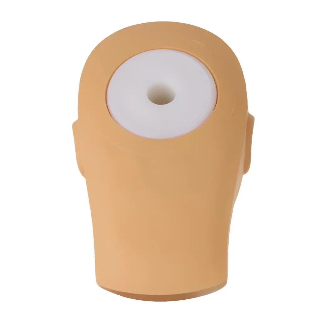  Makeup , Cosmetology Flat Soft Silicone Material Head with Mount Hole