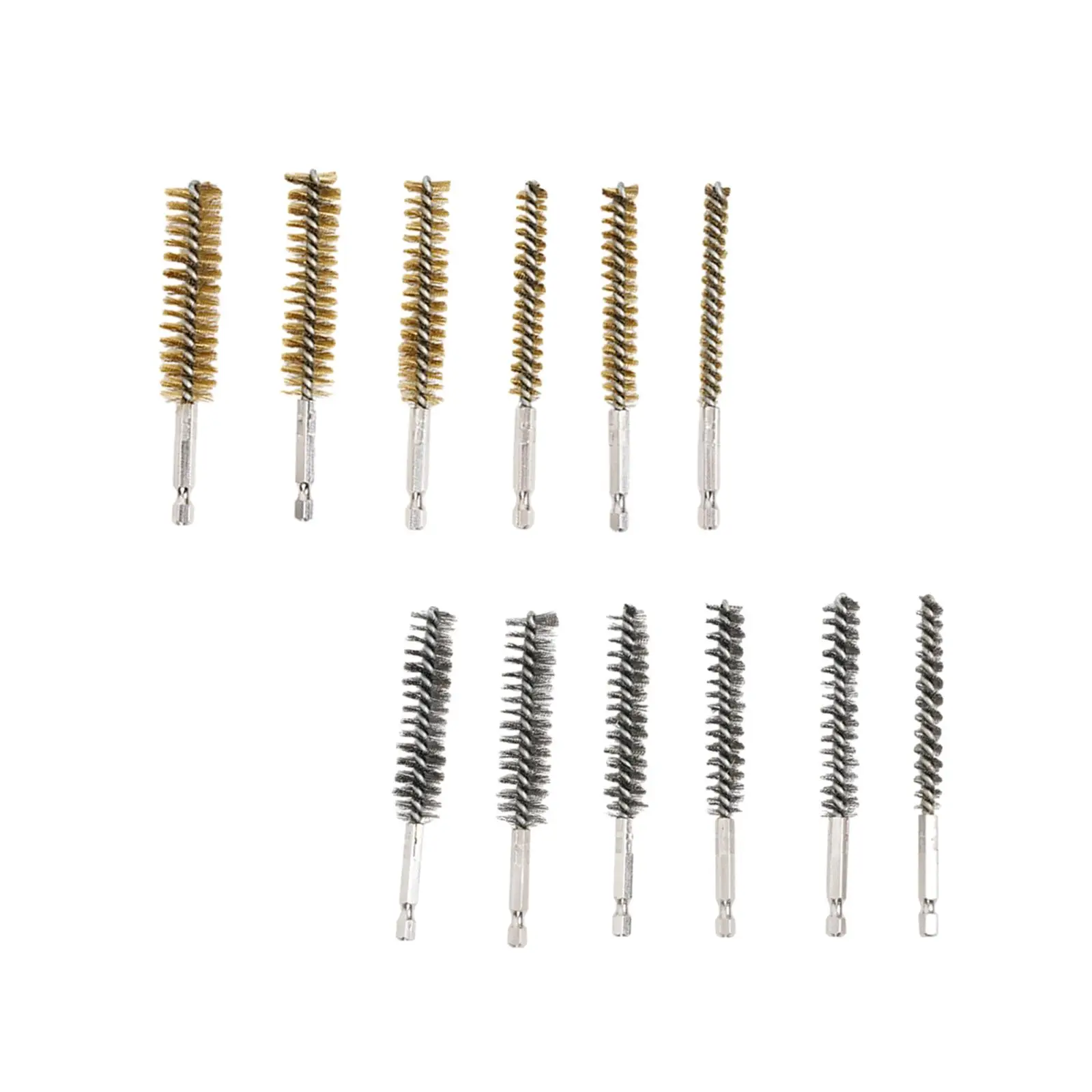 6x 8mm 10mm 12mm 15mm 17mm 19mm Bore Cleaning Brush for Electric Drill Impact Machining Polishing Power Drill Automotive
