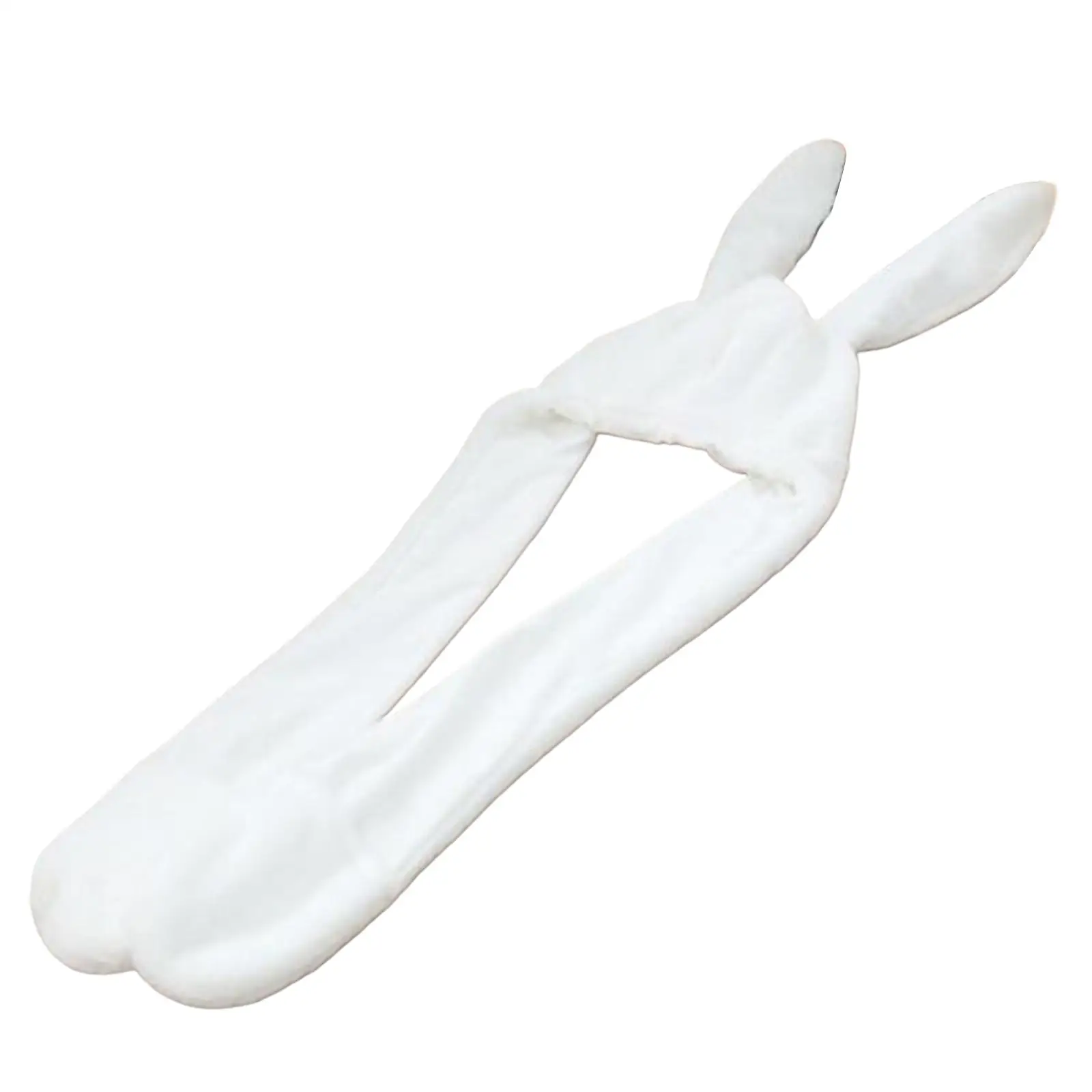 3 in 1 Plush Hat Gloves Scarf Apparel Accessories Head Warmer Ear Warming Props Bunny Ears Headwear for Women Men Adults