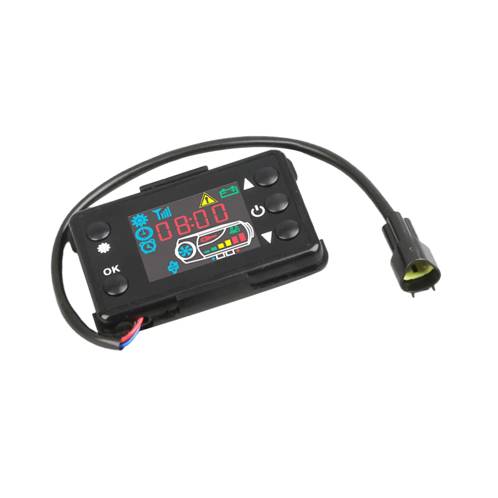 Car Heater Controller Repair Professional 3 Pin Plug Accessories Direct Replace LCD Monitor Switch for Vehicle Motorhomes