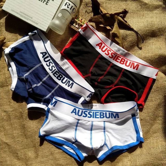 The new fashion brand Aussiebum underwear men's breathable comfort underwear  men's underwear comfort enhanced raised bag bikini boxer