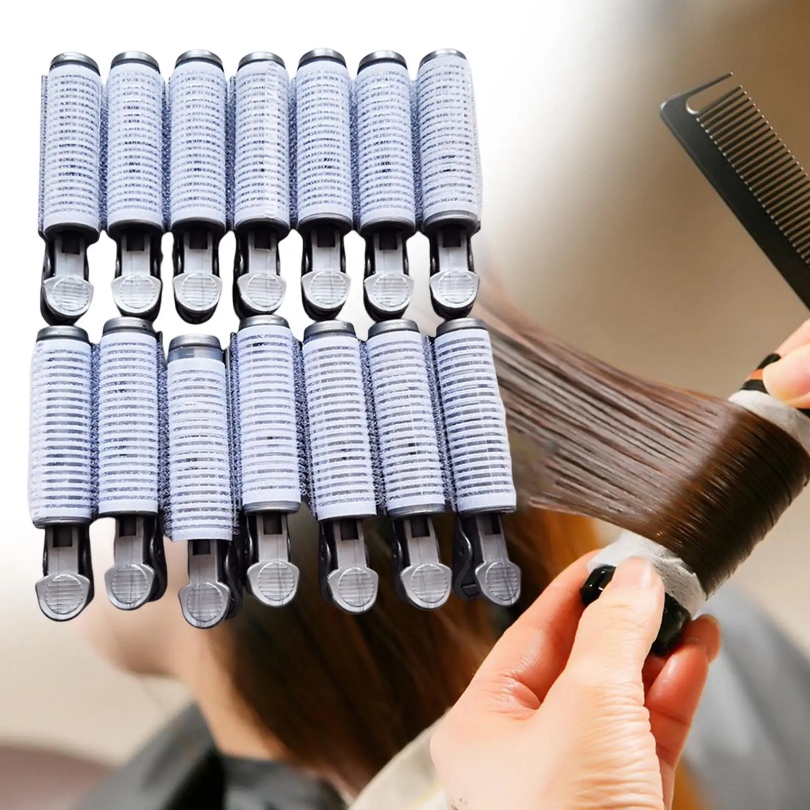 14Pcs Cold Wave Hair Roller DIY Curling Tool Cold Ironing Hair Tools for Barbershop Ironed The Curling Iron for Medium Hair Girl