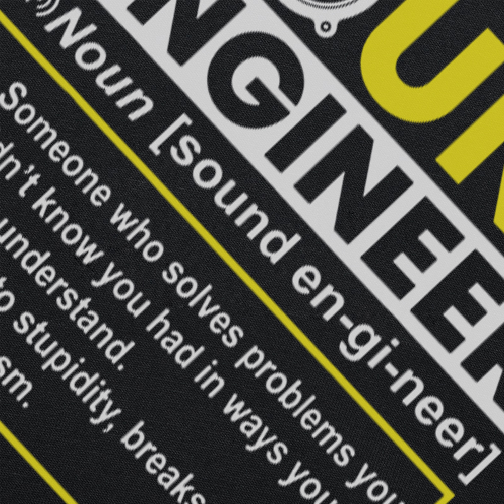 Lustige Sound Ingenieur Noun Für Audio Ingenieur T Shirts Baumwolle Grafik Streetwear Kurzarm Geburtstag Geschenke Sommer Stil T-shirt – Detail 5