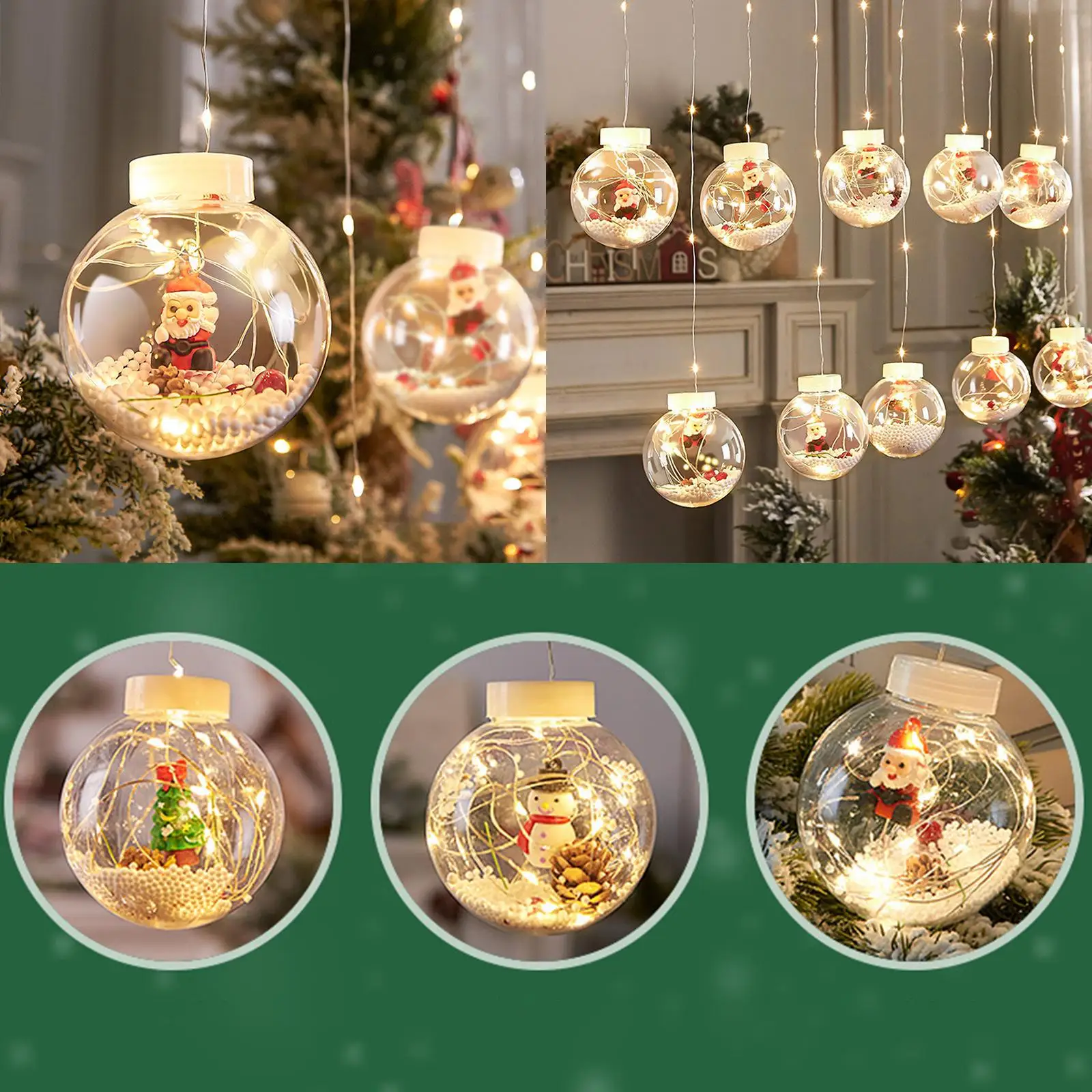 10Pcs LED Holiday Light CHRistmas Decorative Sting Lamp Room