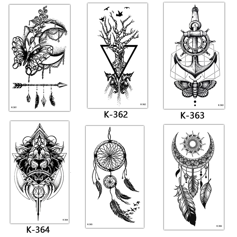 Best of Sketch Tattoo Stickers Waterproof Semi Permanent Tattoo For Adult Women Man Fake Tattoo Words English Alphabet Flower Butterfly Reviews & Tips