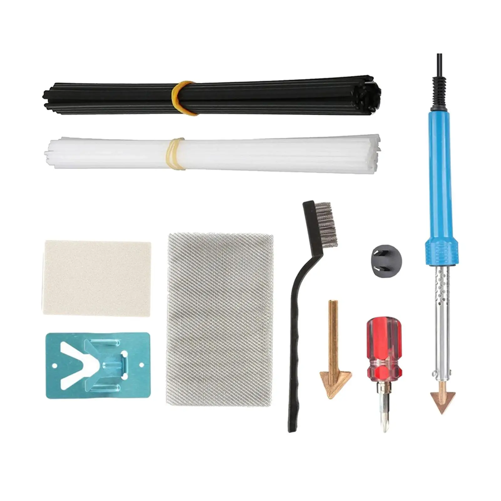 Plastic Welding Kit Surface Quick Heating Portable 2 Sandpaper 1 Metal Mesh Professional 80W Welder Tools for Kayak Arts