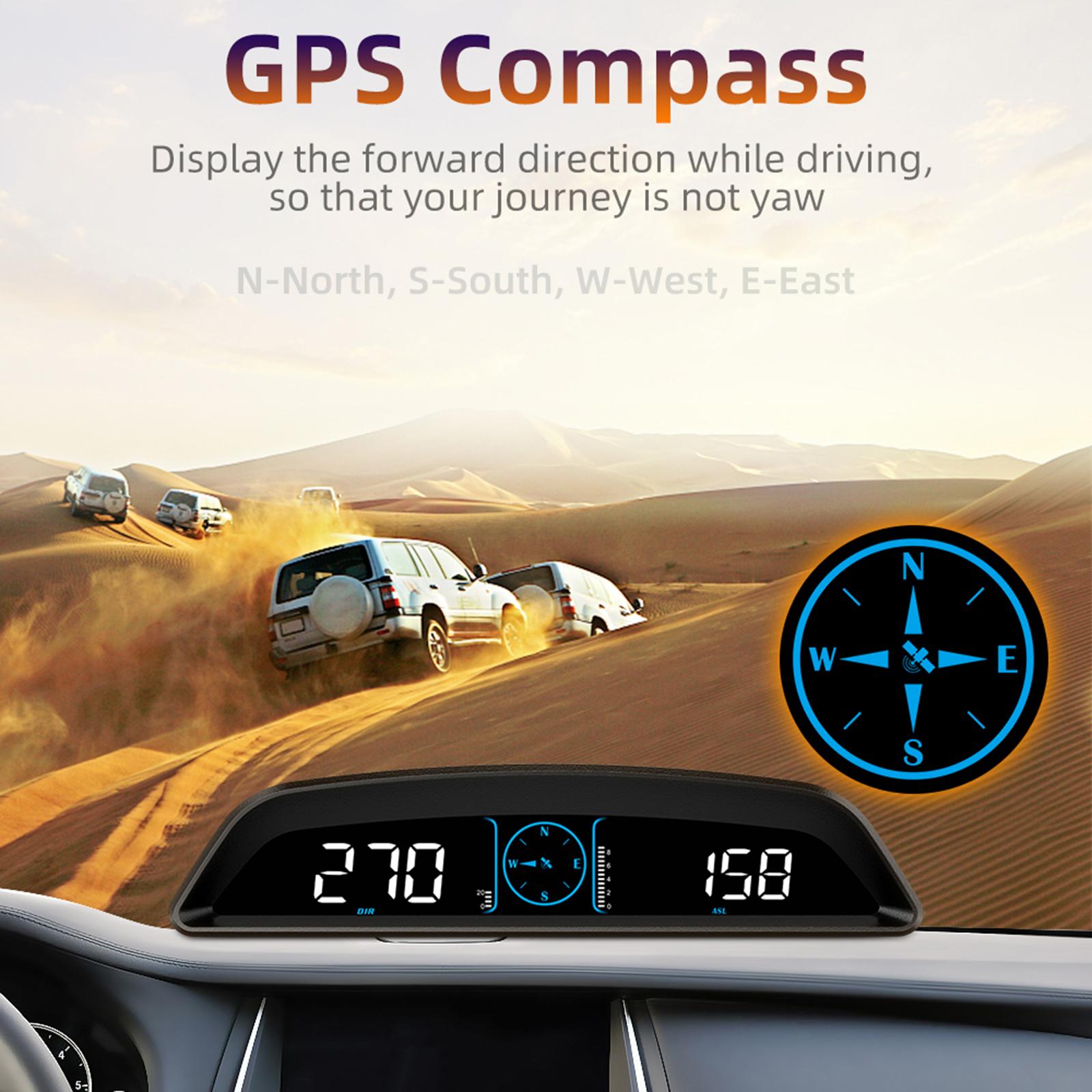 Car GPS Head up Display HUD Fatigue Driving Reminder for Fuel Vehicles