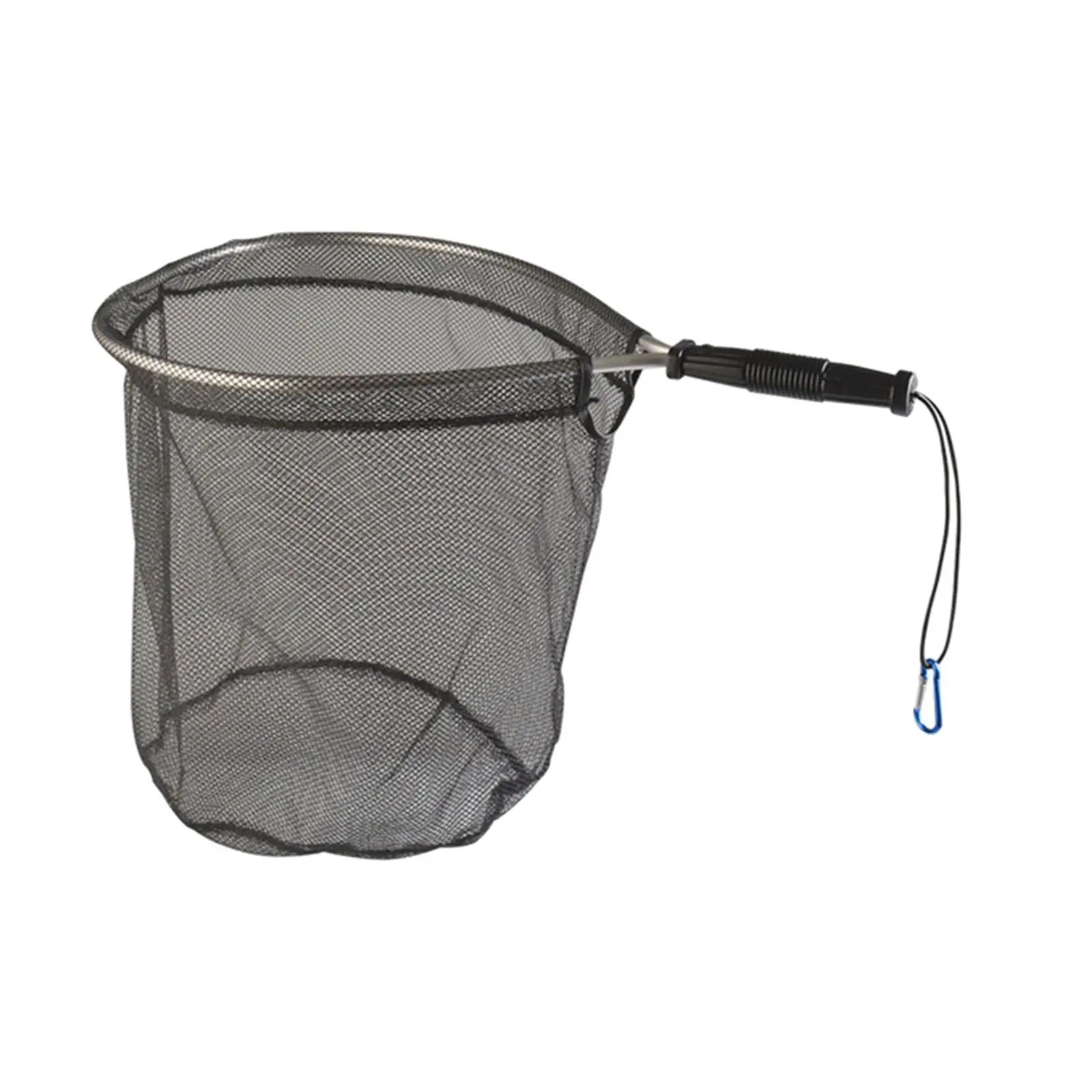 Fishing Mesh Net Fish Catching Net with Lanyard Strong Load Bearing Durable