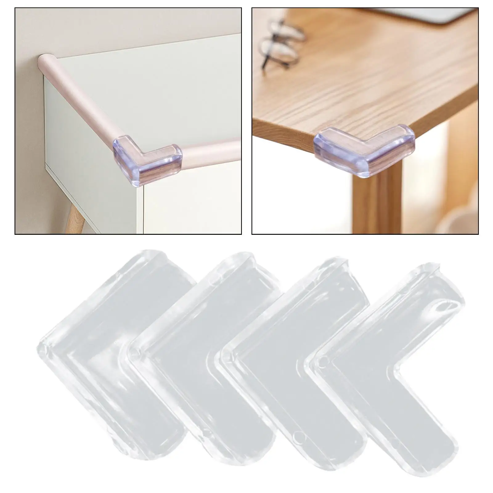 4x Table Corner Protectors Baby Proofing Anti Collision Buffer for Cupboard