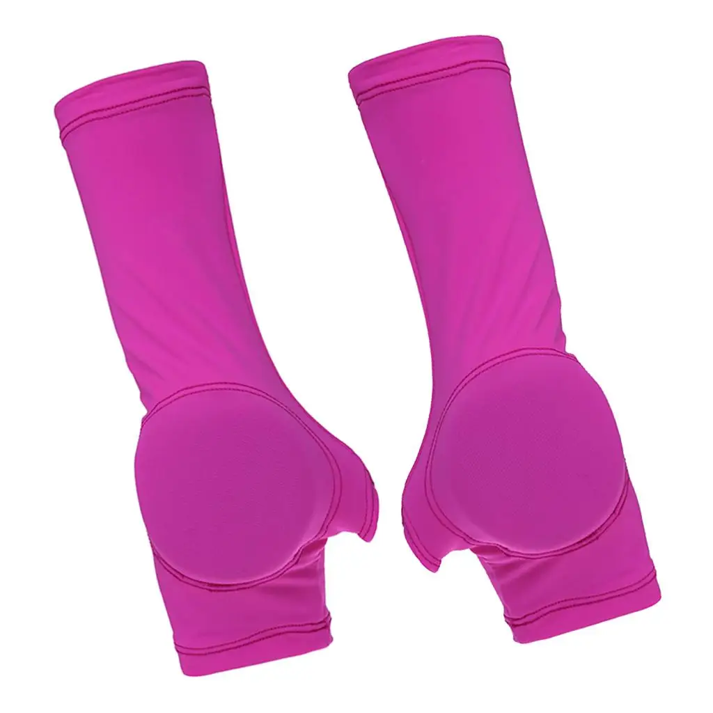 Figure Skating Gloves - Child Adult Figure Skating Hand Protector Pad Ice Sports Elastic Sleeve Warm Padded Protection